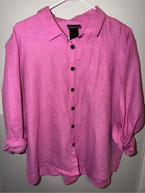 Nooworks classic button down PINK